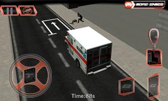 Cidade Ambulance Parking 3D imagem de tela 1