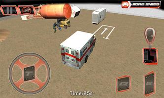 Cidade Ambulance Parking 3D imagem de tela 2