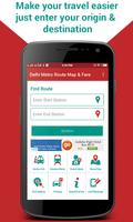 Delhi Metro Route Map & Fare, Dtc Bus Number Guide poster