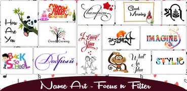 Name Art – Focus n Filter