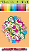 Coloring Book For Mandalas الملصق