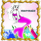 Mermaid First Coloring Book Pages иконка