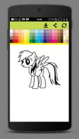 Coloring Little Pony Unicorn World captura de pantalla 3