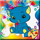 Coloring Cute Cat : Basic آئیکن