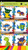 Animals Baby Kids Coloring 海报