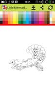 Mini Mermaid Coloring Pages ảnh chụp màn hình 1