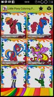 Pony Coloring Games Book Pages تصوير الشاشة 1