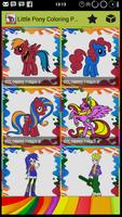 Pony Coloring Games Book Pages imagem de tela 1