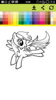 Pony Coloring Games Book Pages captura de pantalla 2