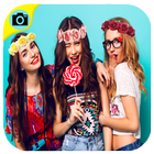 Flower Crown -Photo collage آئیکن