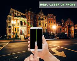 Real Laser on Phone - Joke Affiche