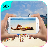Virtual Binocular 50x Joke Zeichen