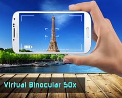 Virtual Binocular 50x Joke Affiche