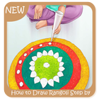 How to Draw Rangoli Step by Step-icoon