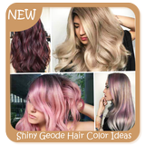 Shiny Geode Hair Color Ideas simgesi