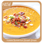 Leckere Butternuss-Squash-Suppen Zeichen