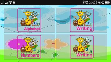 Poster Learning ABC 123 For Kids
