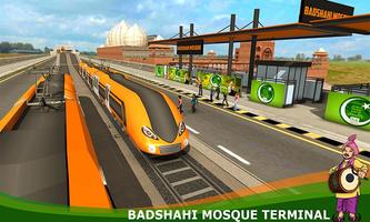 Orange Line Metro Train Gra: Nowy symulator pociąg screenshot 1