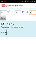 برنامه‌نما Quadratic Equation AX2 عکس از صفحه