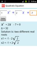 Quadratic Equation AX2 ภาพหน้าจอ 1