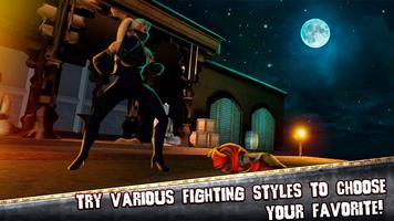 Ninja Fighting Game - Kung Fu Fight Master Battle تصوير الشاشة 1