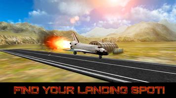 Space Shuttle Landing Sim 3D تصوير الشاشة 1