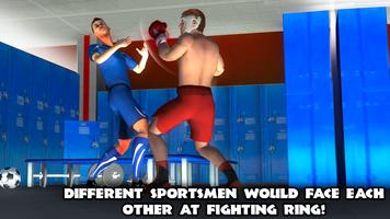 Athlete Mix Fight 3D Affiche