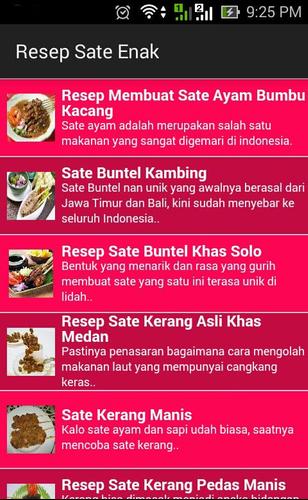 Resep Sate Enak For Android Apk Download