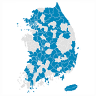 Visited Korea Map icône