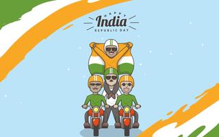 Republic Day Card For DP - 26 January الملصق