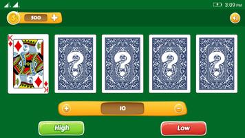 Hi-Lo (High-Low) Five Card Fast Counter Game screenshot 2