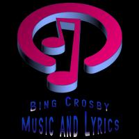 Bing Crosby Letras Música Poster