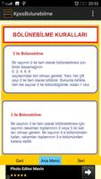 KPSS Matematik Bölünebilme capture d'écran 2