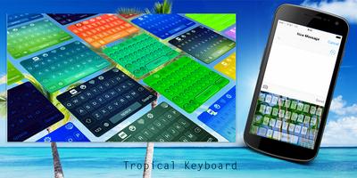 Tropical Keyboard Affiche