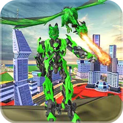 Dragon Robot Transform War Futuristic Robot Battle