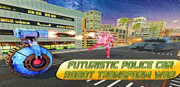 US Police Robot Futuristic Transform Car Wars
