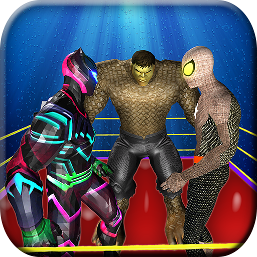 Superhero Wrestling Fighting Ring Champions
