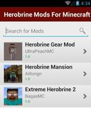 Herobrine Mods For Minecraft ảnh chụp màn hình 1