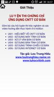 Chứng chỉ Tin học CNTT Cơ bản Affiche