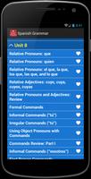 Spainish Grammar and Test  Pro screenshot 1
