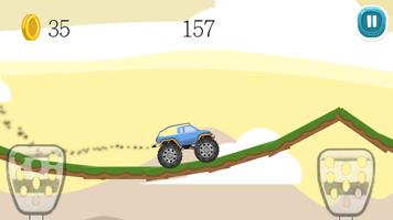 Hill Climb Monster Truck Racing Ekran Görüntüsü 2