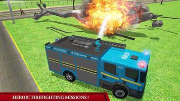 Fire Truck Simulator: Emergency Rescue Code 3D screenshot 1