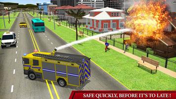Fire Truck Simulator: Emergency Rescue Code 3D screenshot 2