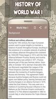 World War I History Screenshot 1