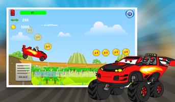 Blaze The Monster Car Hill Racing स्क्रीनशॉट 1