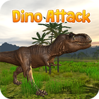 Dino ataque:Jogo de dinossauro ícone