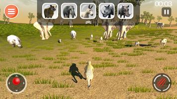 Cheetah Game 3D - Trình mô phỏng Động Thú Safari ảnh chụp màn hình 1