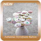 Fabulous Styrofoam Button Flower Bouquet icône