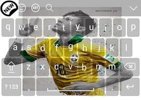 Neymar Keyboard Poster