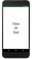 Poster Titles of God